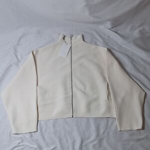 Zara Cream Bomber Jacket